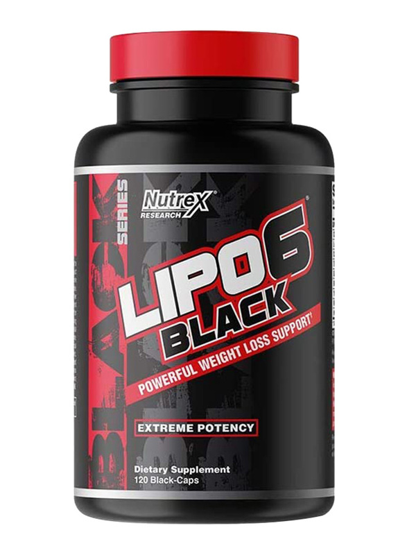 

Nutrex Research LIPO6 Black Dietary Supplement, 120 Capsules