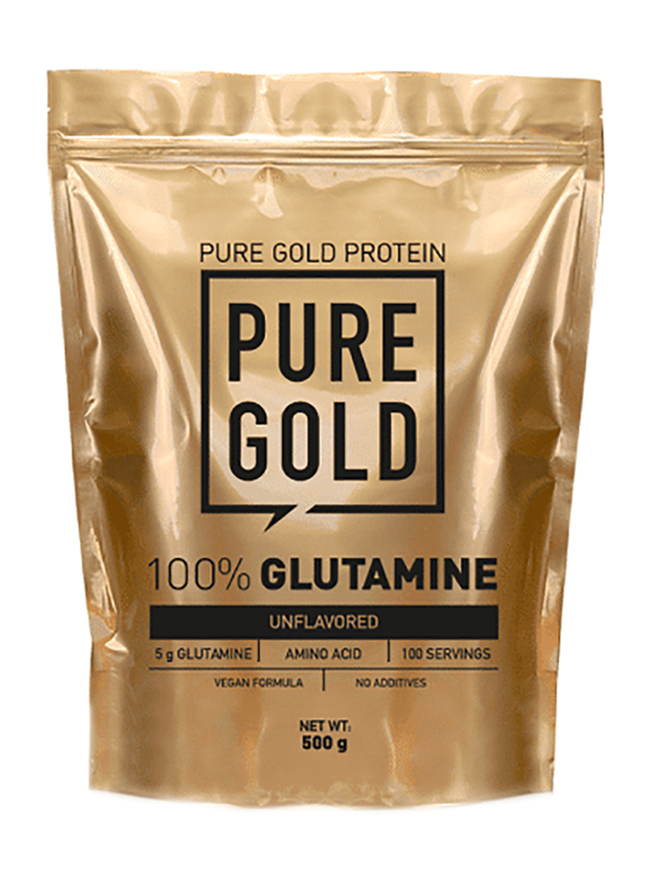 

Pure Gold 100% Glutamine, 500g, Unflavoured