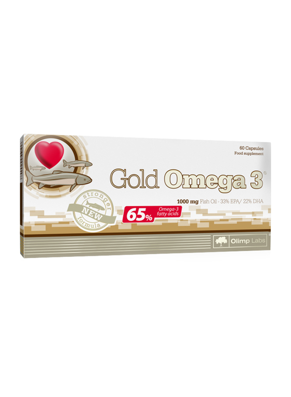 

Olimp Labs Gold Omega-3 Fish Oil Food Supplement, 1000mg, 60 Capsules