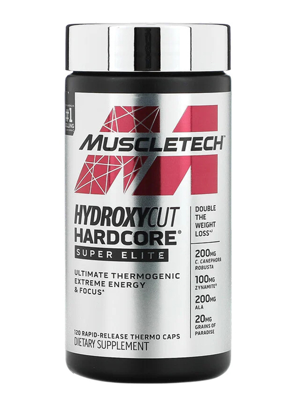 

Muscletech Hydrpxycut Hardcore Super Elite Dietary Supplement, 200gm, 120 Rapid Capsules
