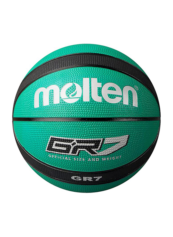 

Molten Rubber Cover Basketball, MLT.BGR7-GK, Size 7, Green/Black