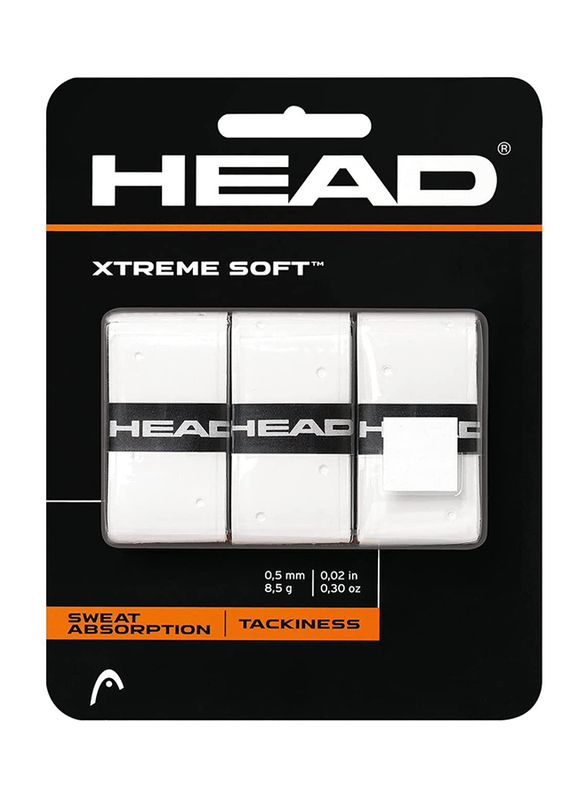

Head Xtreme Soft Super Comp Tennis Grips, 285104-WH, White