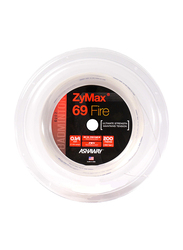 Ashaway Zymax 69 Fire Badminton String Reel, 0.69mm, White