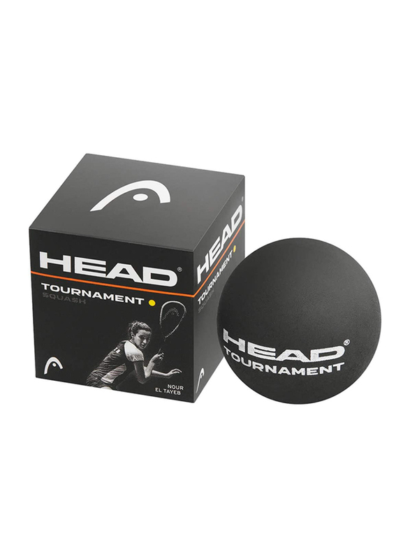 

Head Tournament Squash Balls, 12 Piece, Black