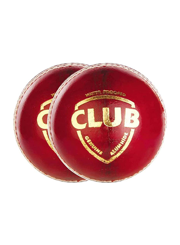 

SG Club Cricket Leather Ball, SG01CR120004, Red
