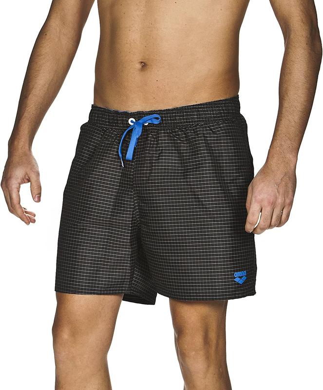 

Arena Men's Yarn Dyed Boxer Beach Short for Men, S, Black