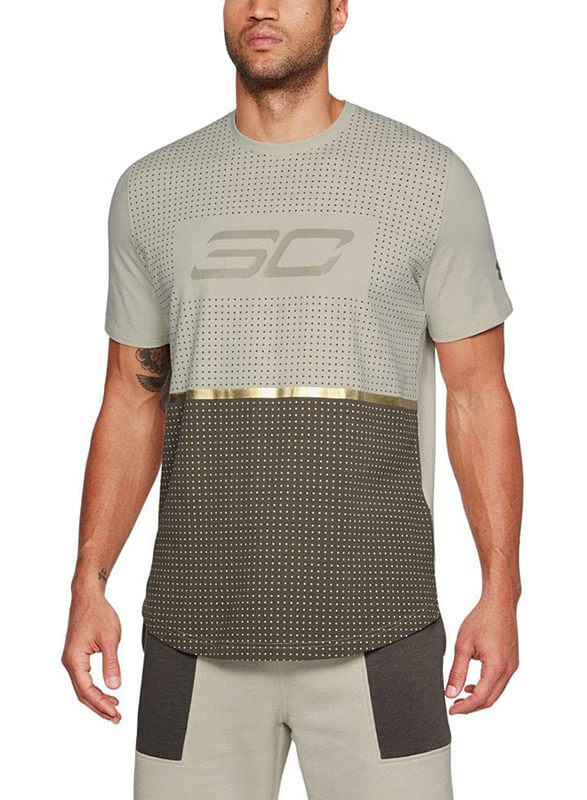

Under Armour SC Shersey Drop Hem Sport T-Shirt for Men, L, Multicolour