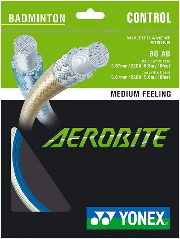 

Yonex Aerobite Badminton String, White