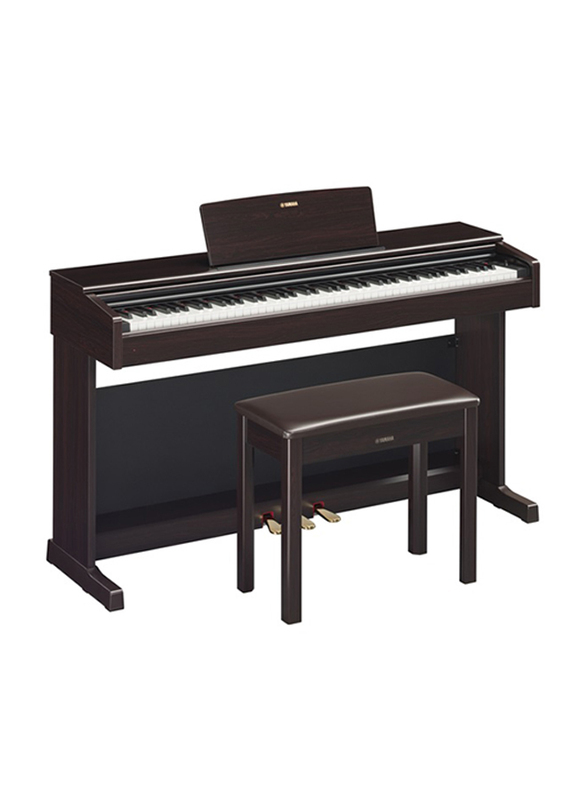 Yamaha YDP-144 Arius Series Digital Console Piano GHS Keyboard 88 Keys with Black Key Tops, CFX Sound, Rosewood