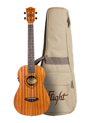 Flight DUB38MAH Soundwave Baritone Ukulele, Techwood Fingerboard, Brown