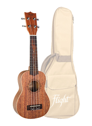 Flight DUS321 Soprano Ukulele, Walnut Fingerboard, Brown
