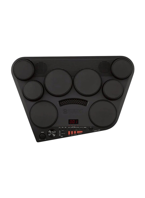 Yamaha DD-75 Portable Digital Drums with 8 Touch-Sensitive Drum Pads, 570 Voices, Headphone and AUX in jack, Black
