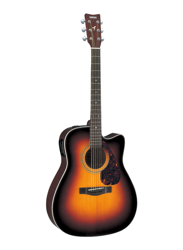Yamaha FX370CTBS Electro Acoustic Guitar, Rosewood Fingerboard, Brown