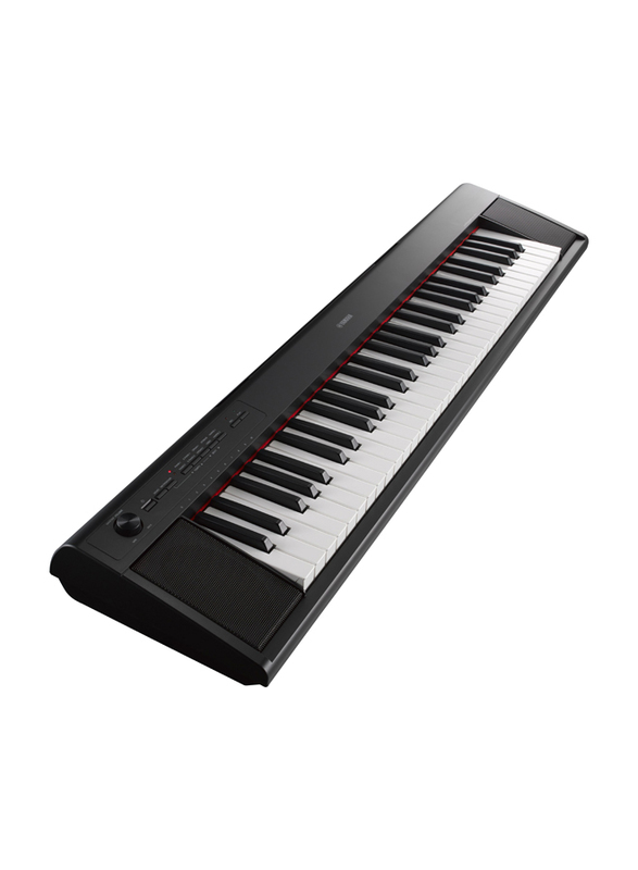 Yamaha NP-12 Portable Keyboard, 8W, Piano Style Keyboard, 61 Keys, Black