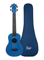 Flight TUC-35 Concert Travel Ukulele, ABS Fingerboard, Dark Blue