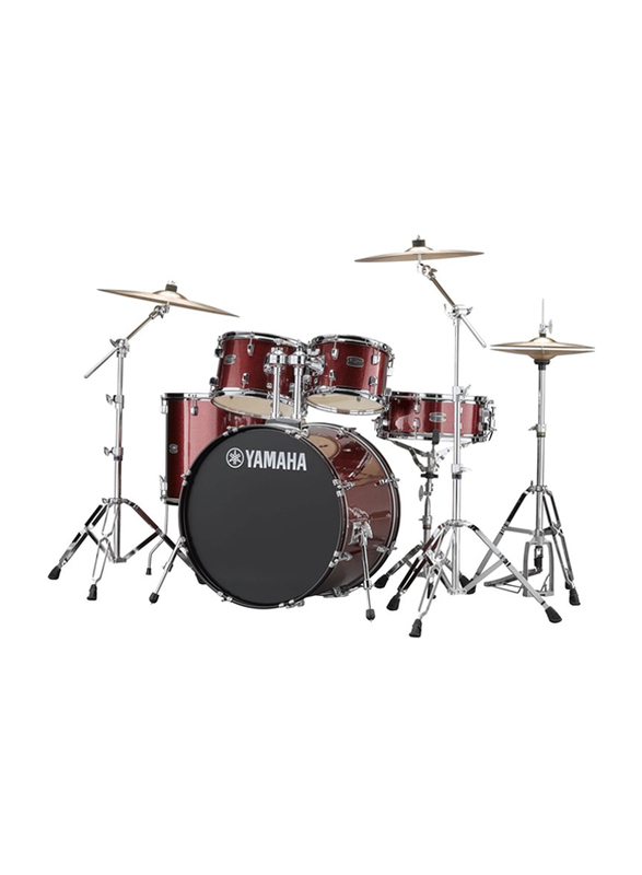 Yamaha RDP2F5 Rydeen Acoustic Drum Kit, Burgundy Glitter