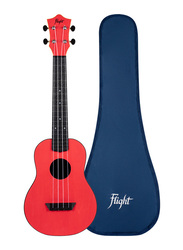 Flight TUC-35 Concert Travel Ukulele, ABS Fingerboard, Red