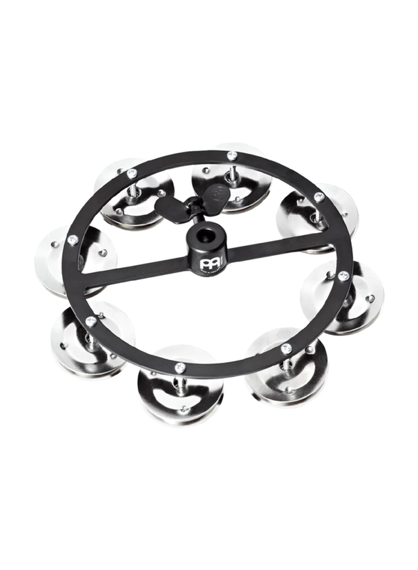 

Meinl Cymbals HTHH1BK Mountable Hi Hat Tambourine with Steel Jingles, Black