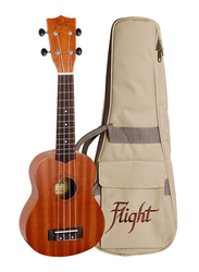 Flight NUS310 Soprano Ukulele, Walnut Fingerboard, Brown