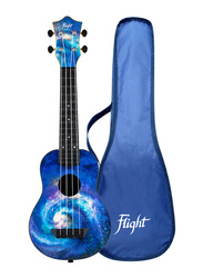 Flight TUS40 Space Travel Soprano Ukulele, ABS Fingerboard, Blue