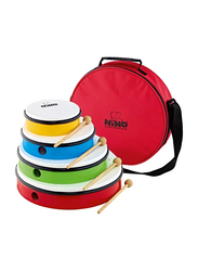 Nino NINOSET6 4-Piece Plastic Hand Drum Set, Multicolor