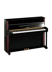 Yamaha JX113TPE Upright Piano, 88 Keys, Polished Ebony with Mahogany Trim