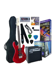 Yamaha ERG121GPII Electric Guitar Kit, Rosewood Fingerboard, Metallic Red