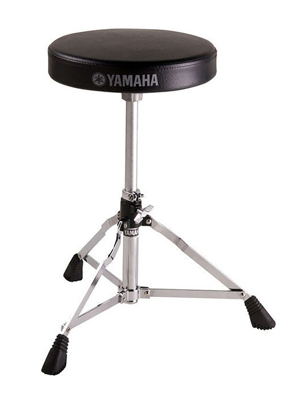 Yamaha DS550 Drum Stool, Silver/Black