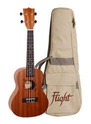 Flight NUC310 Concert Ukulele with Bag, Walnut Fingerboard, Brown