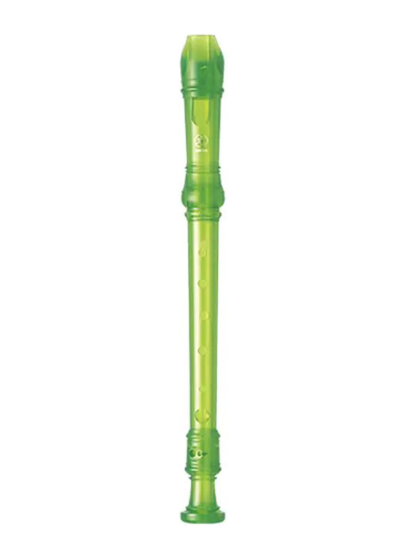 Yamaha YRS-20GG/20BG Soprano ABS Resin Recorder, German/Baroque Fingering, Green