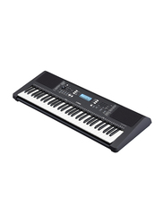 Yamaha PSRE373 Portable Keyboard, 61 Keys, Black