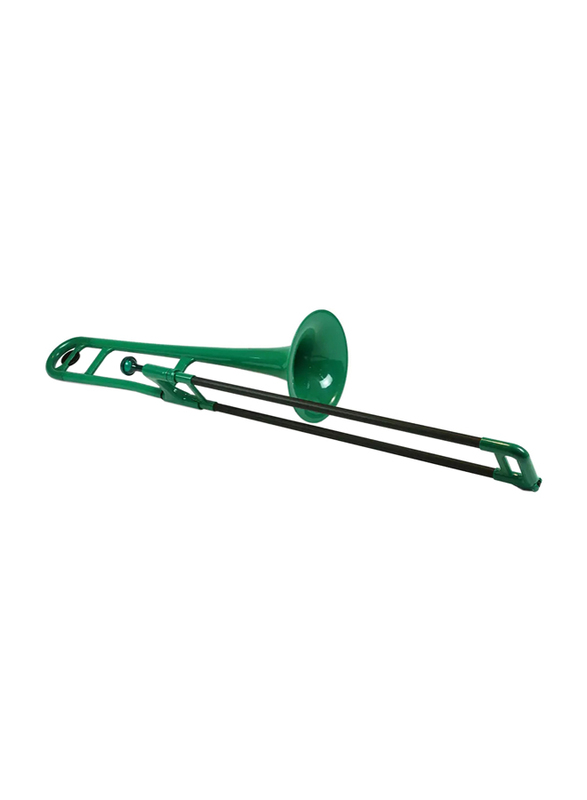 pBone Plastic Trombone, Ergonomic Design, Green