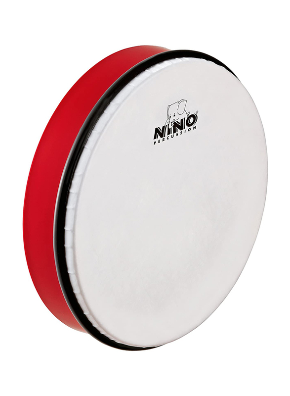 Nino NINO45SB 10" Plastic Hand Drum, Synthetic Head, Red