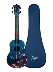 Flight TUC32 Sakura Concert Travel Ukulele, ABS Fingerboard, Blue