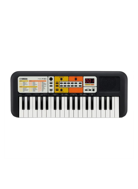 Yamaha PSS-F30 Portable Mini Keyboard with 37 Keys, 120 Voices, 114 Styles, Black