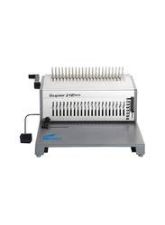 Eagle Super 21e Plus Comb Electric Spiral Binding Machine, Grey/Silver