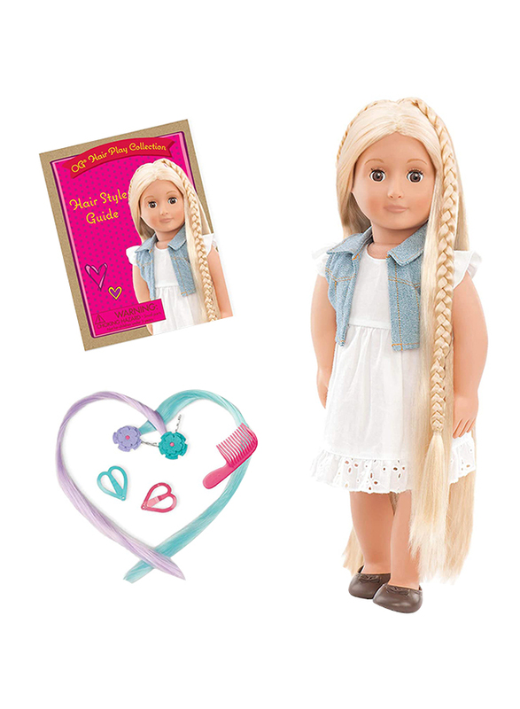 

Our Generation Phoebe Fashion Doll, Ages 3+, White/Blue