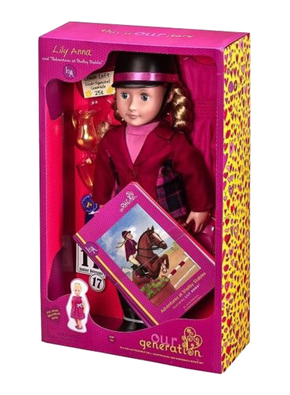 

Our Generation Delux Lily Anna Doll With Book Set, Ages 3+