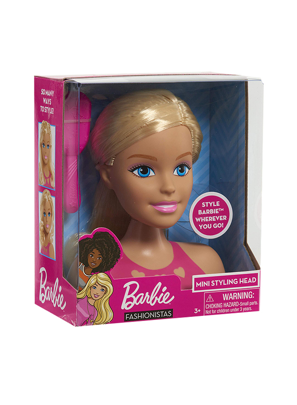 

Just Play Barbie Mini Blonde Styling Head with Accessories Toy, Ages 3+