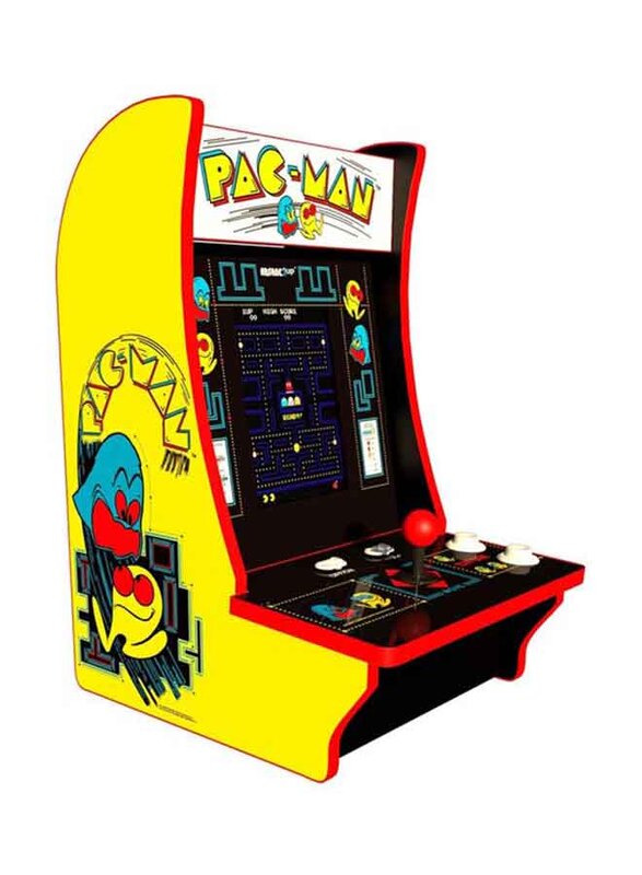 Arcade1Up 2 Games in 1 Pac-Man Table Top Design PartyCades, Yellow/Red