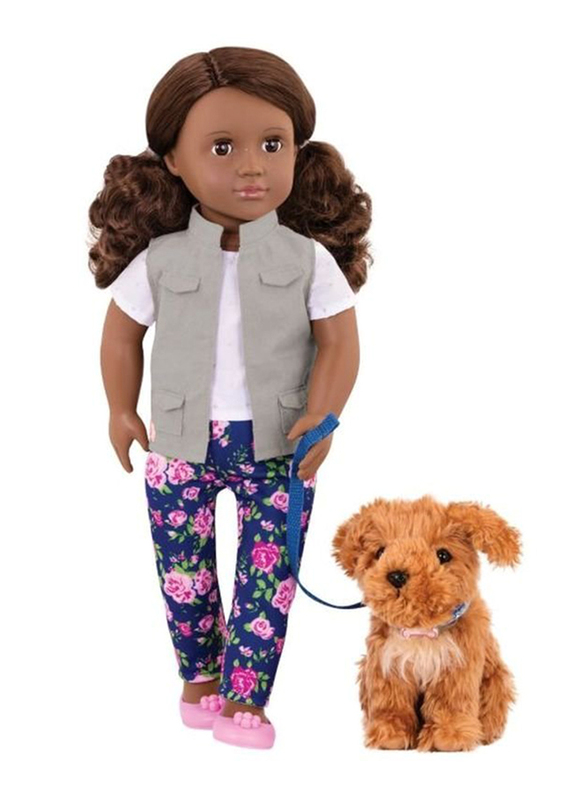 

Our Generation Doll with Pet Dog Malia Toy, Ages 3+