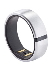 Motiv Titanium Smart Ring, Silver, Size 7 US