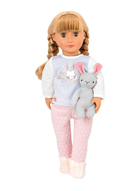 

Our Generation Jovie Fashion Doll, 8 Pieces, Ages 3+, Blue/Pink