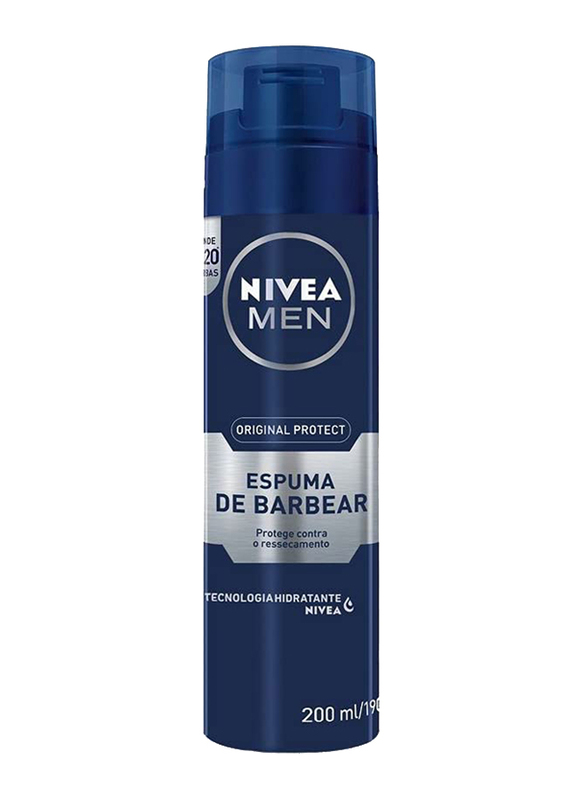 

Nivea Men Protect & Care Moisturizing Shaving Foam, 200ml