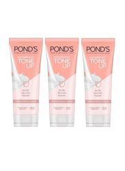 Pond's Insta Bright Tone Up Milk Facial Foam, 100gm, 3 Pieces