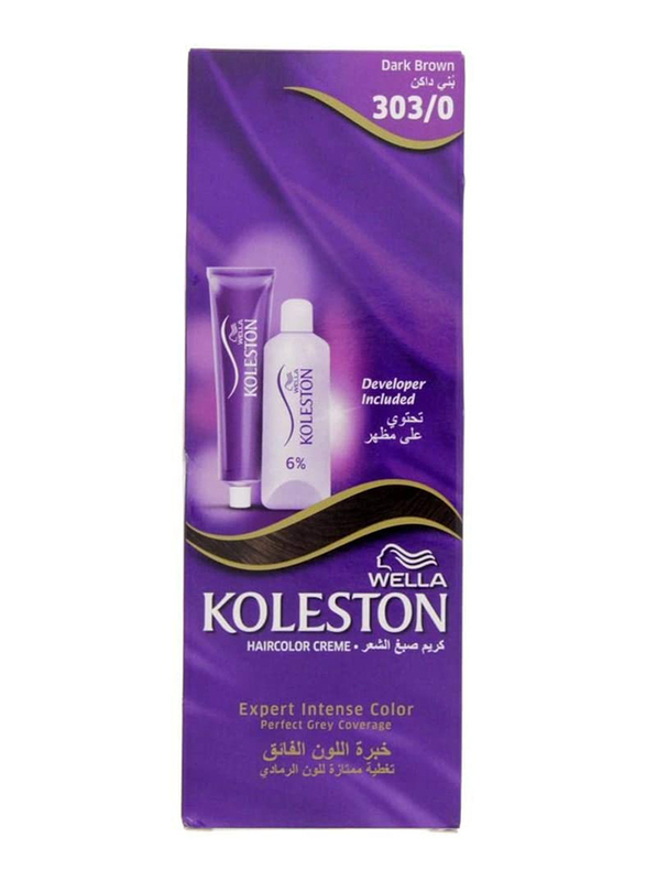 

Wella Koleston Hair Color Creme, 50ml, 303/0 Dark Brown