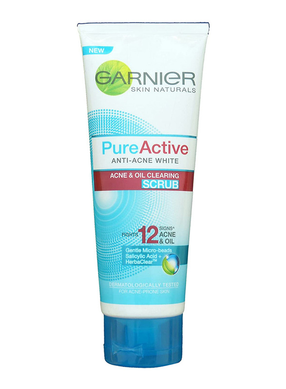 

Garnier Pure Active Anti Acne White Oil Clearing Scrub, 100ml