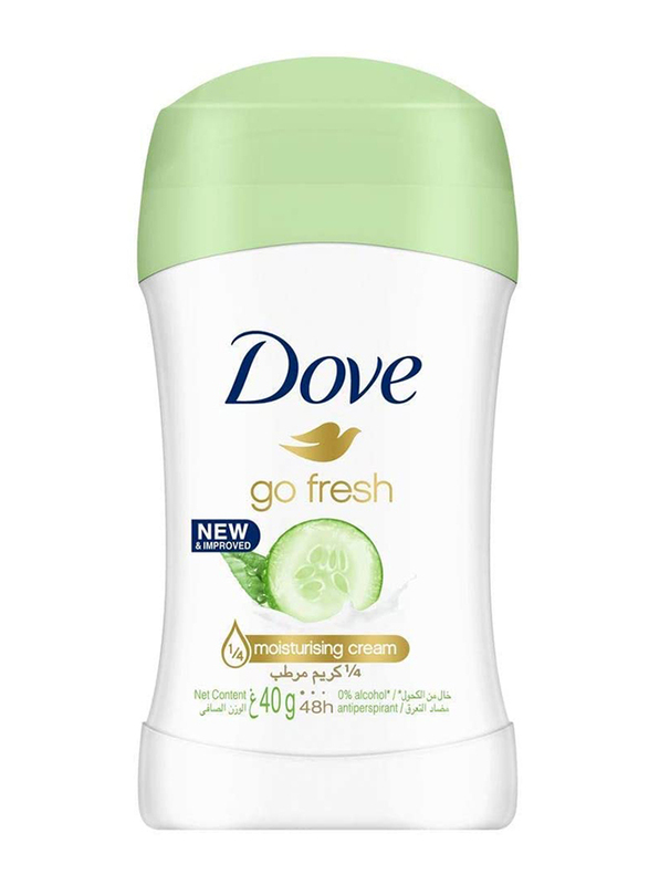 

Dove Go Fresh Cucumber and Green Tea Antiperspirant Stick for Women, 40gm