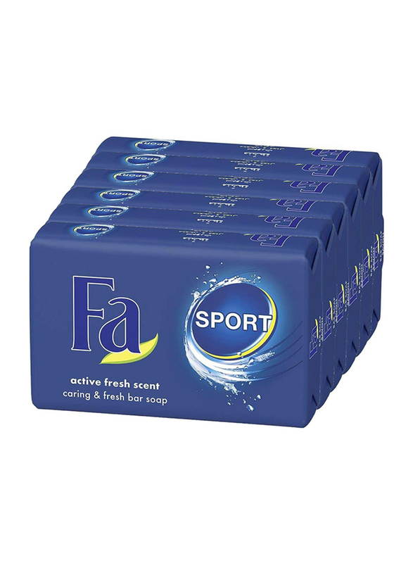 

Fa Energizing Sport Bar Soap, 175gm, 6 Pieces
