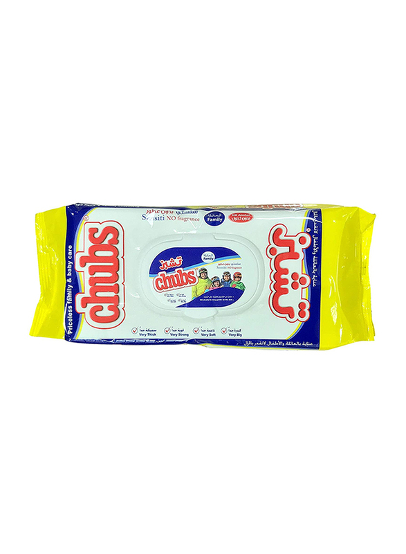

Chubs Sensiti Family Wipes, 40 Sheets